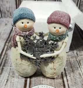 Birch Hearts Snowman Figurines #81044 "Special Friends" by Barb McDonald NIB